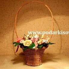 Корзина роз "Нежность"